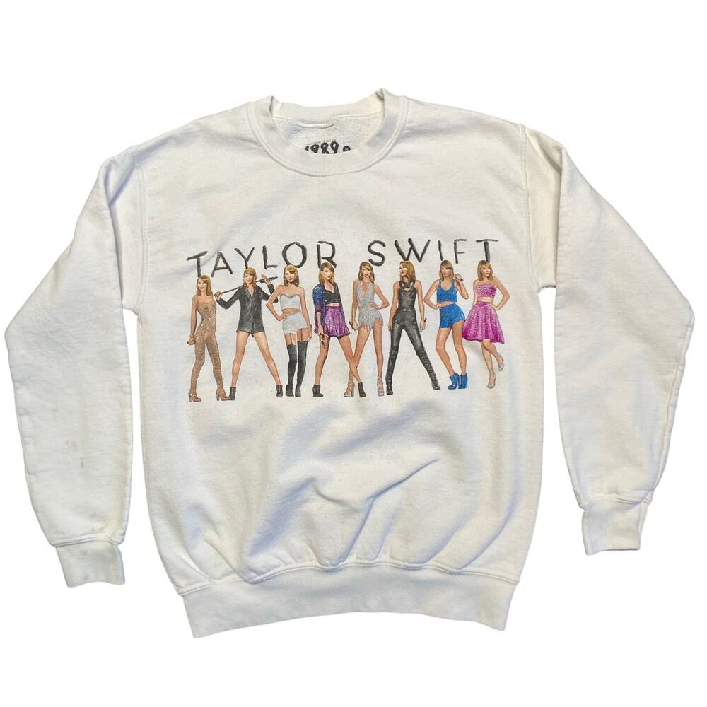 Taylor Swift 1989 Taylors Version Eras Sweatshirt White